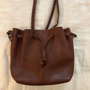 Portland Leather Bucket Bag